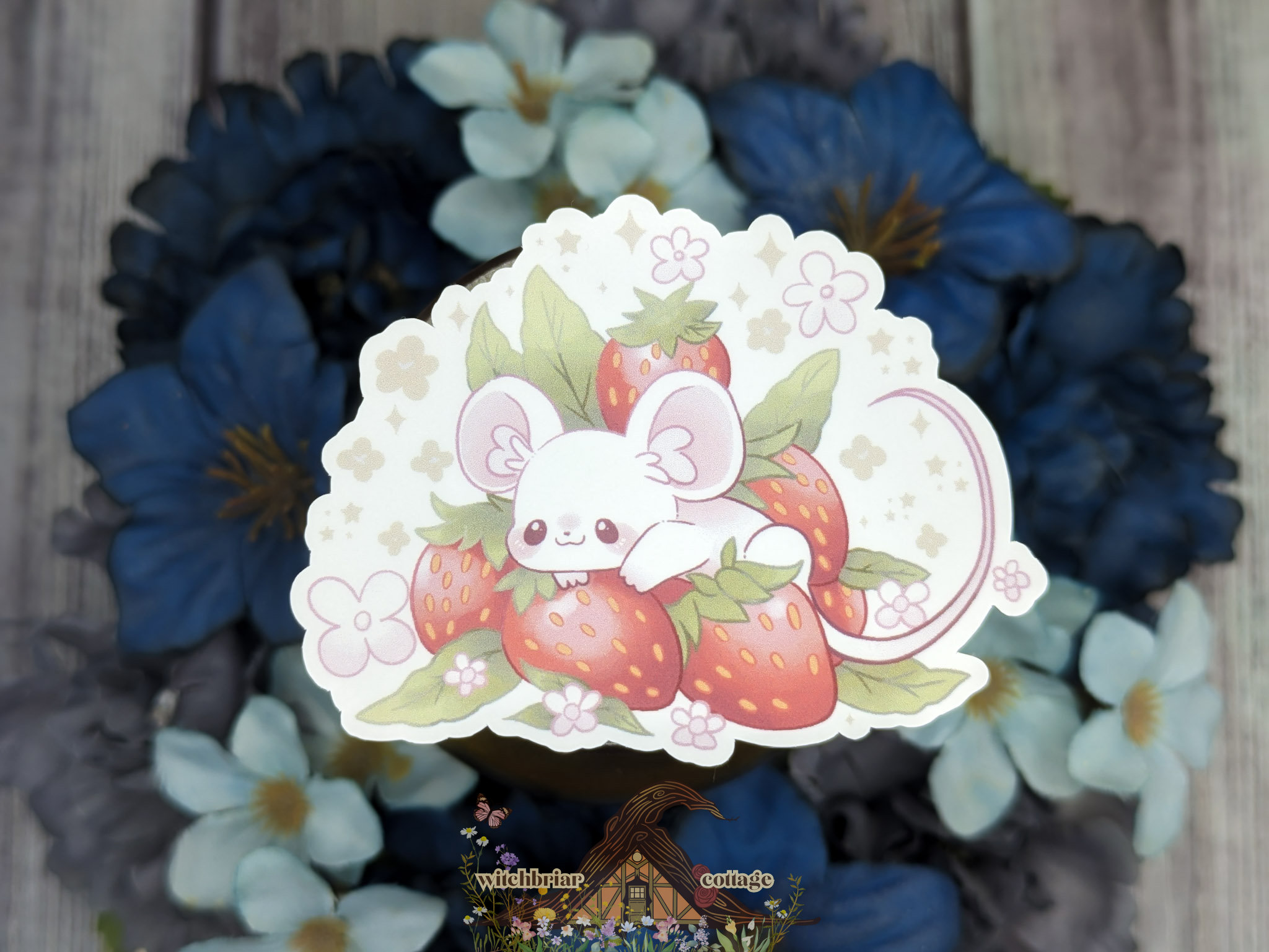 Strawberry Mouse Sticker