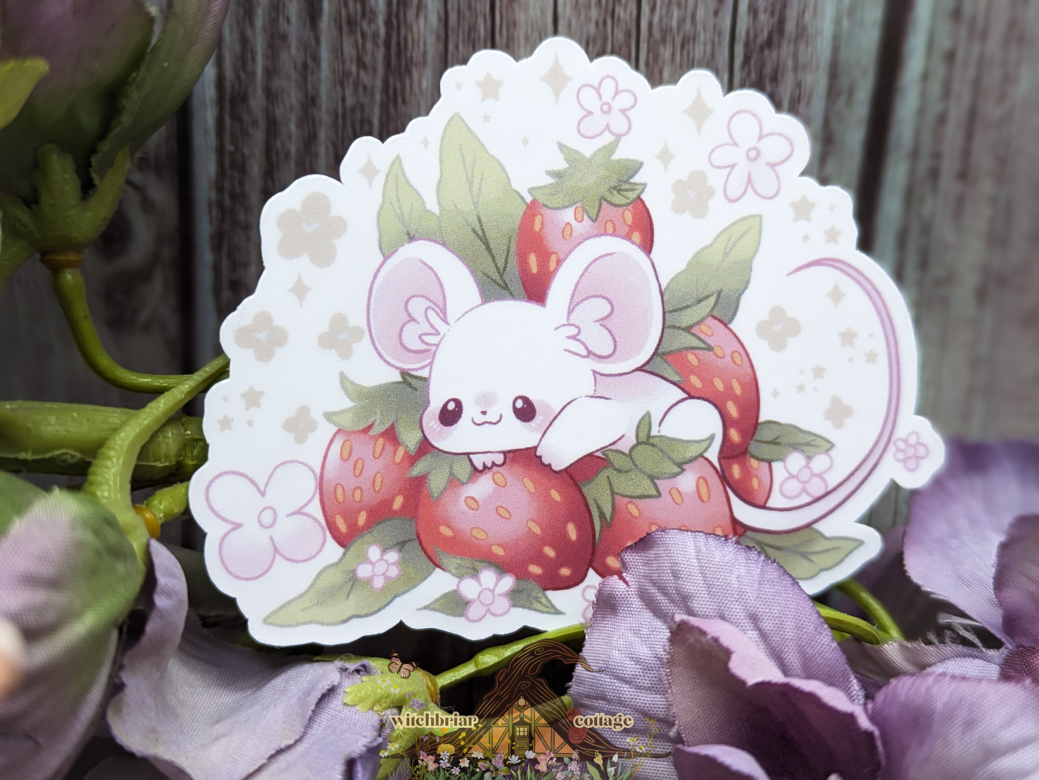 Strawberry Mouse Sticker - Image 7
