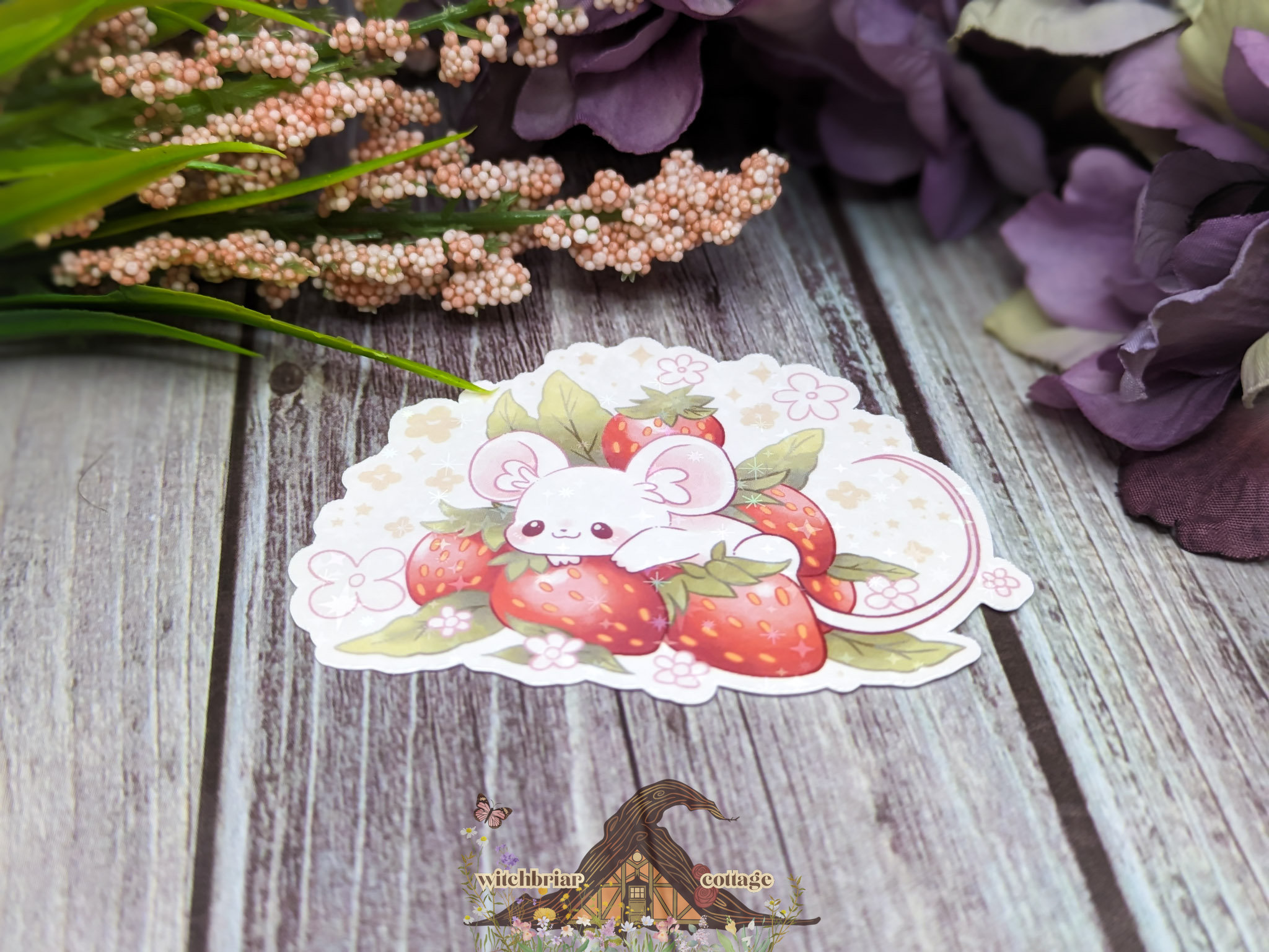 Strawberry Mouse Sticker - Image 16