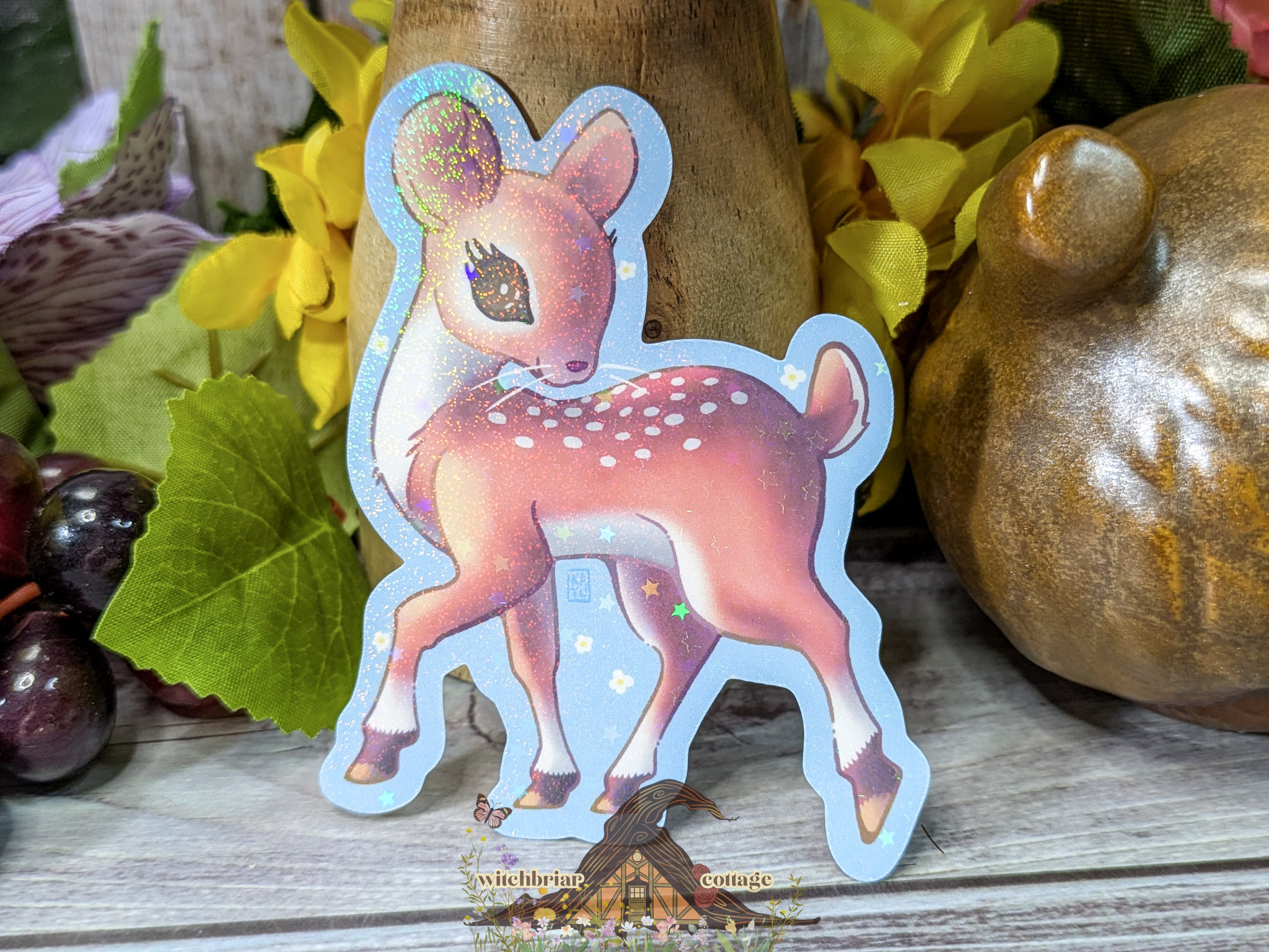 Twee Deer Mouse Sticker