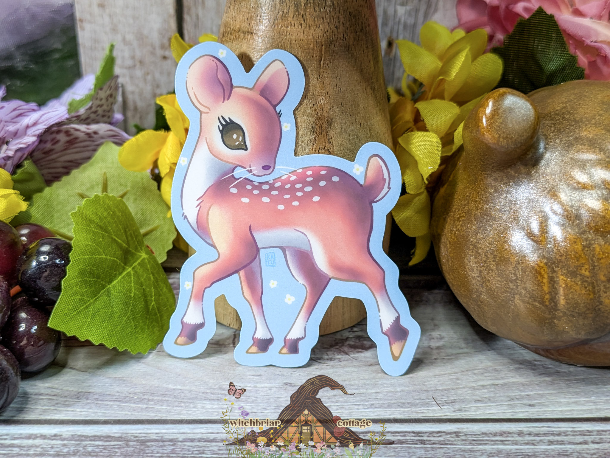 Twee Deer Mouse Sticker - Image 2