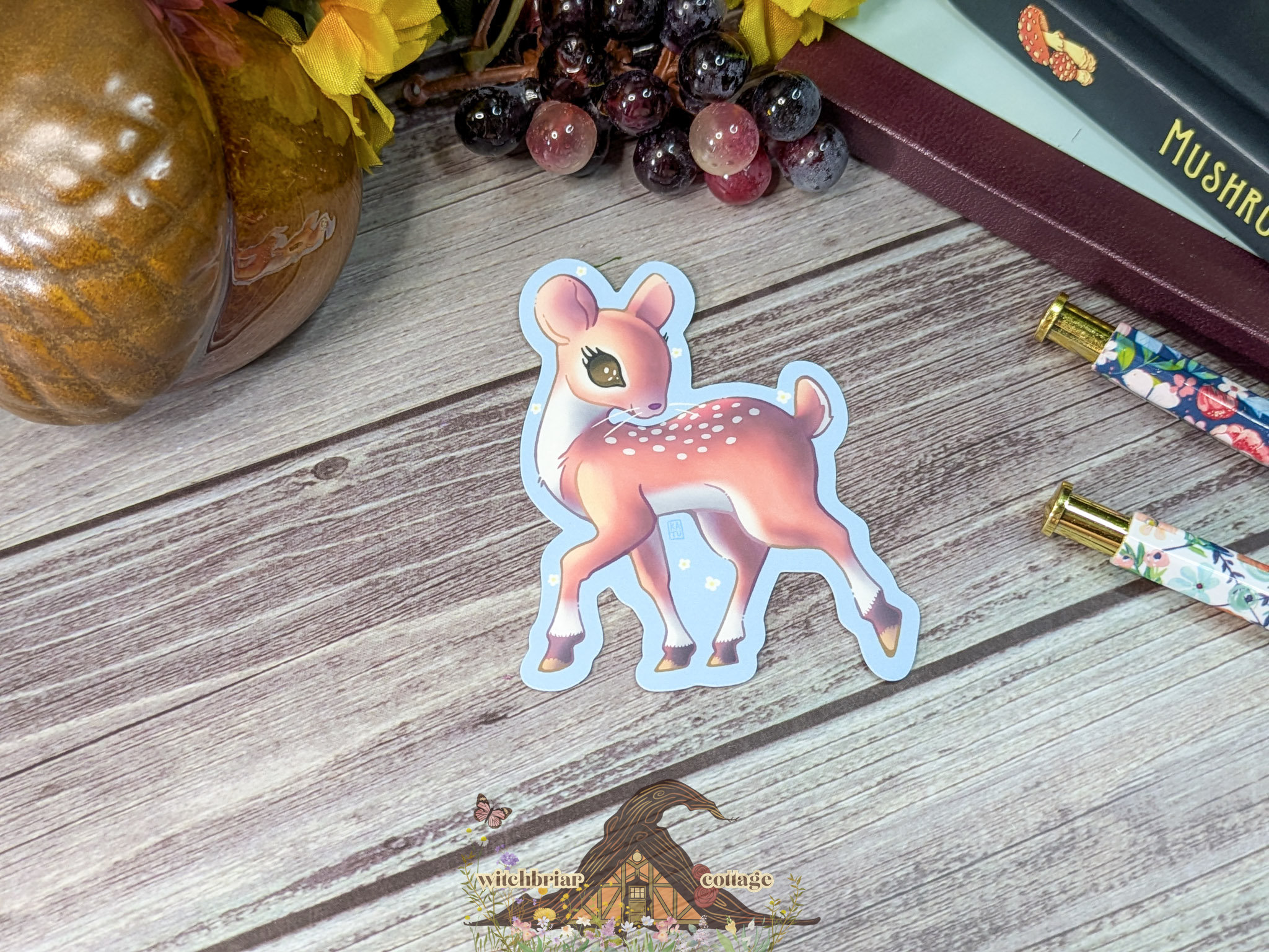 Twee Deer Mouse Sticker - Image 3