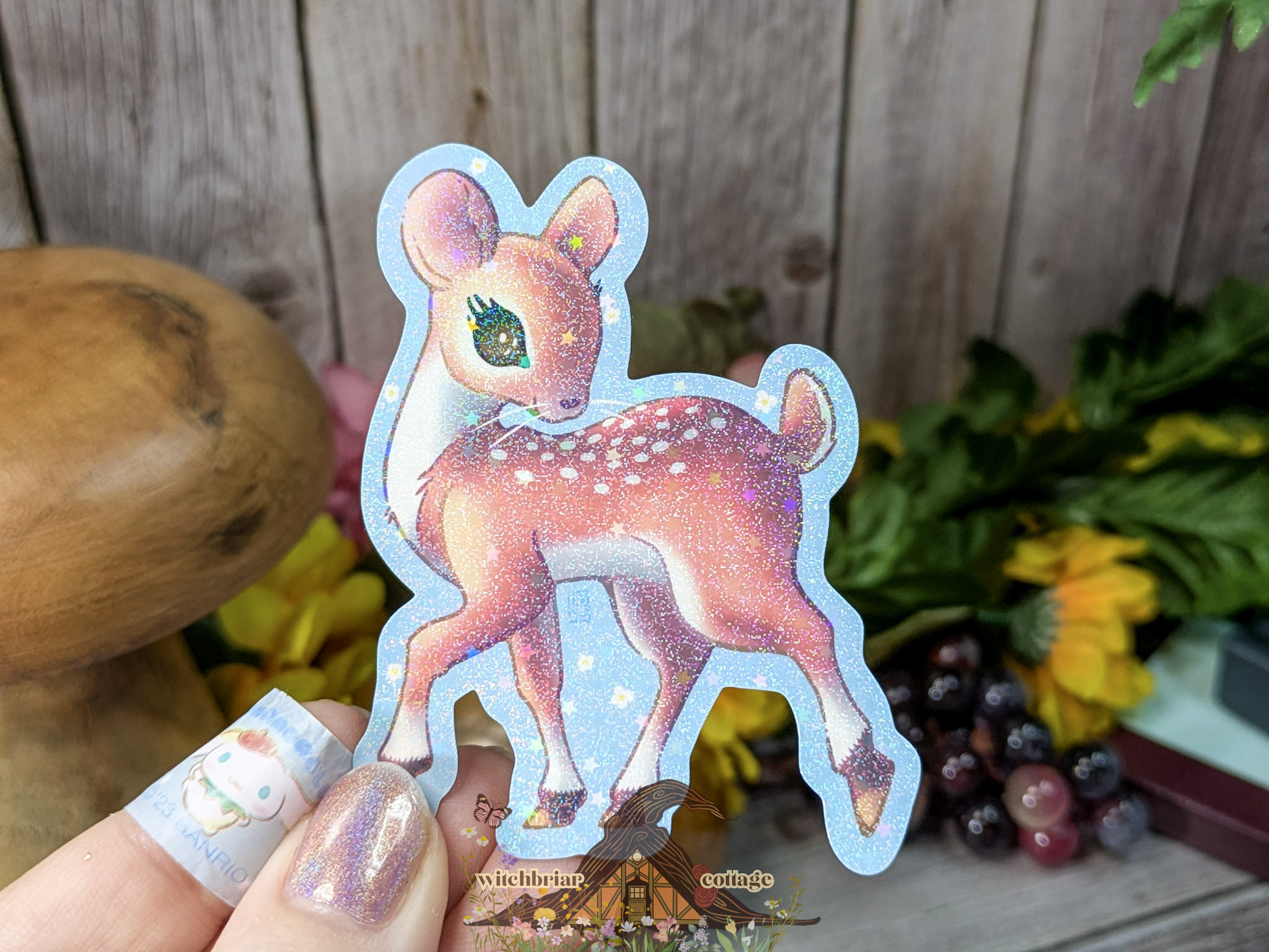 Twee Deer Mouse Sticker - Image 4