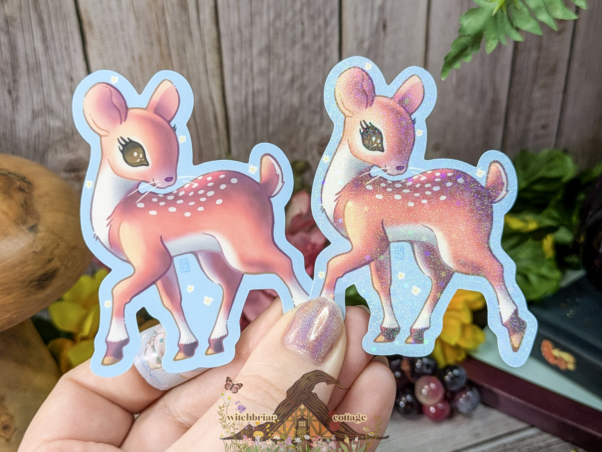Twee Deer Mouse Sticker - Image 6