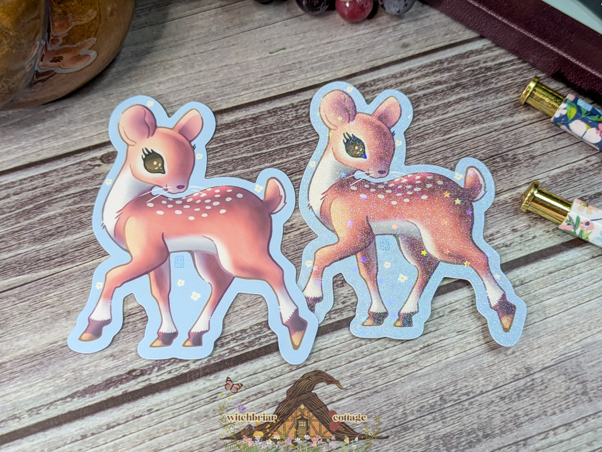 Twee Deer Mouse Sticker - Image 7