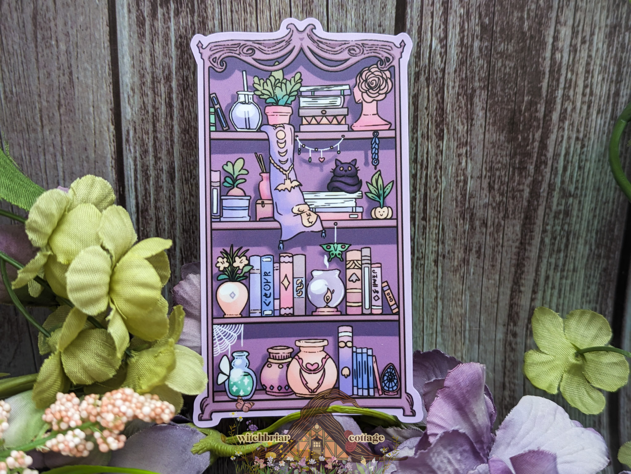 Witchy Bookshelf Sticker - Image 3