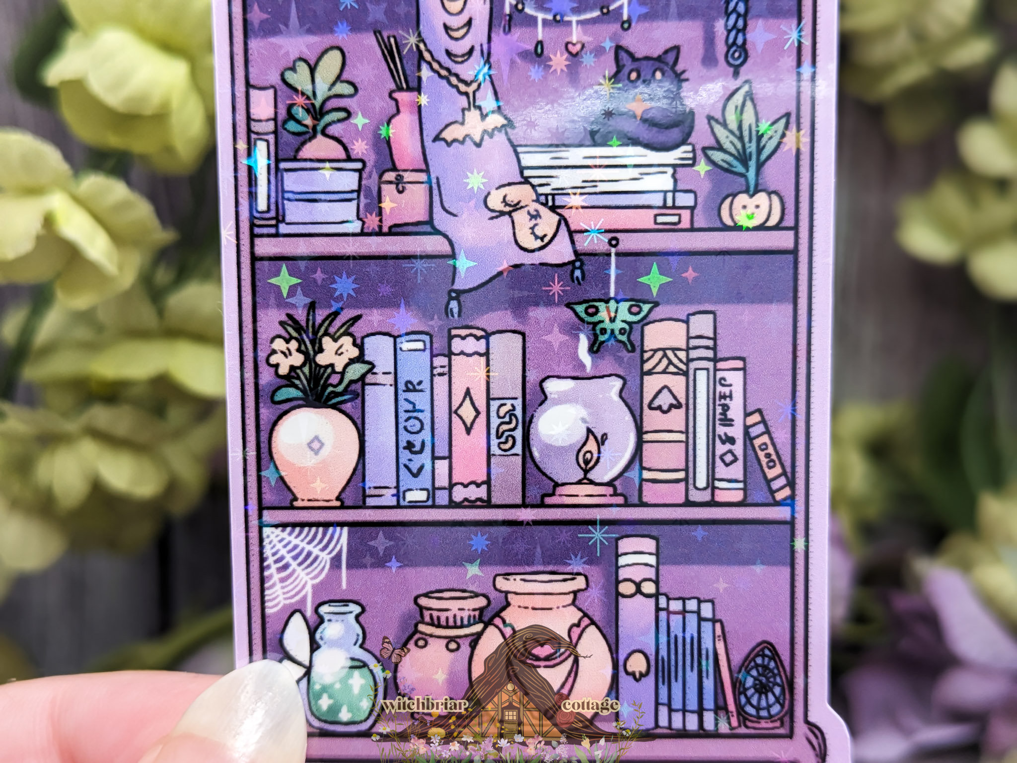 Witchy Bookshelf Sticker - Image 4