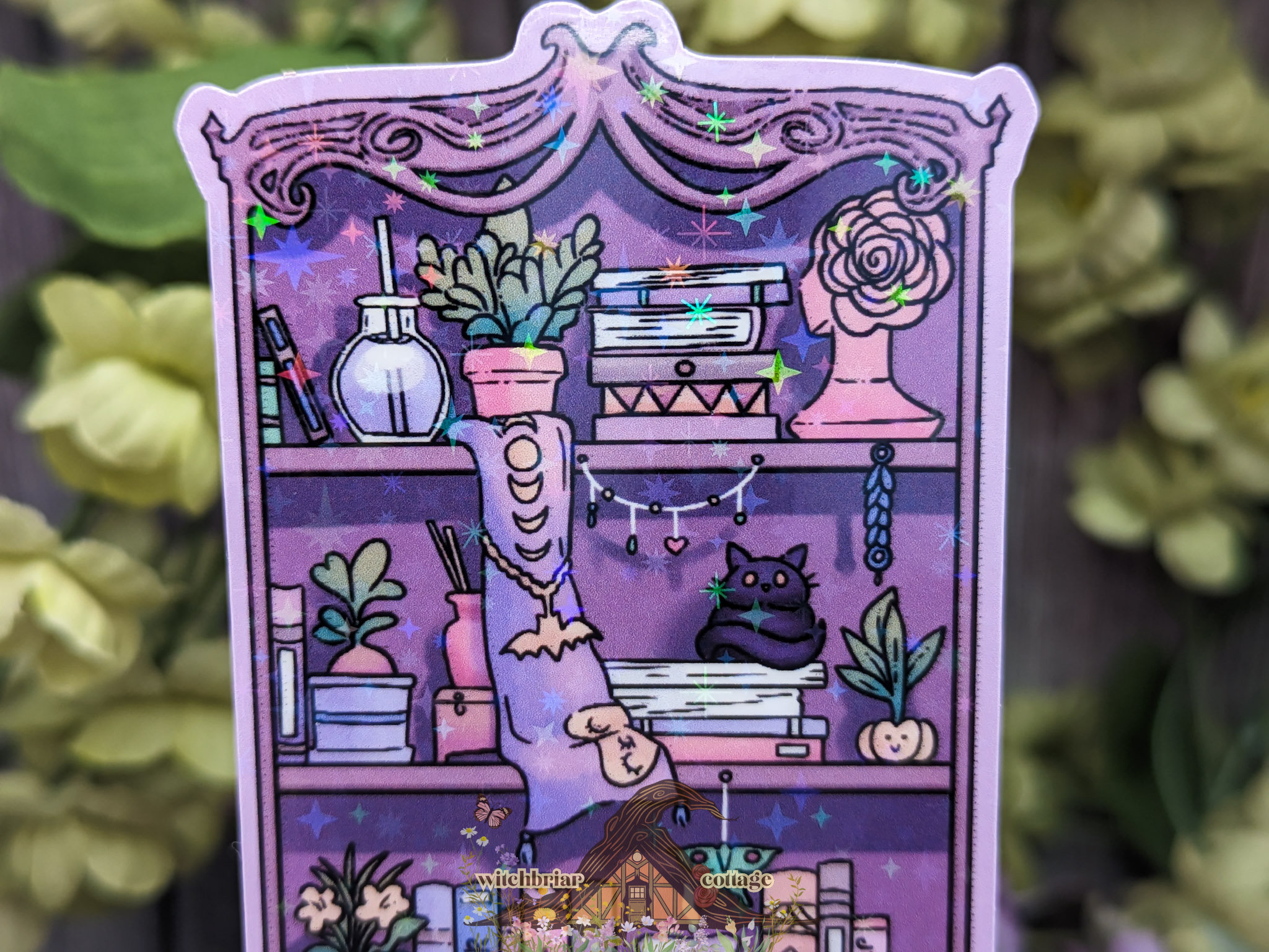 Witchy Bookshelf Sticker - Image 5