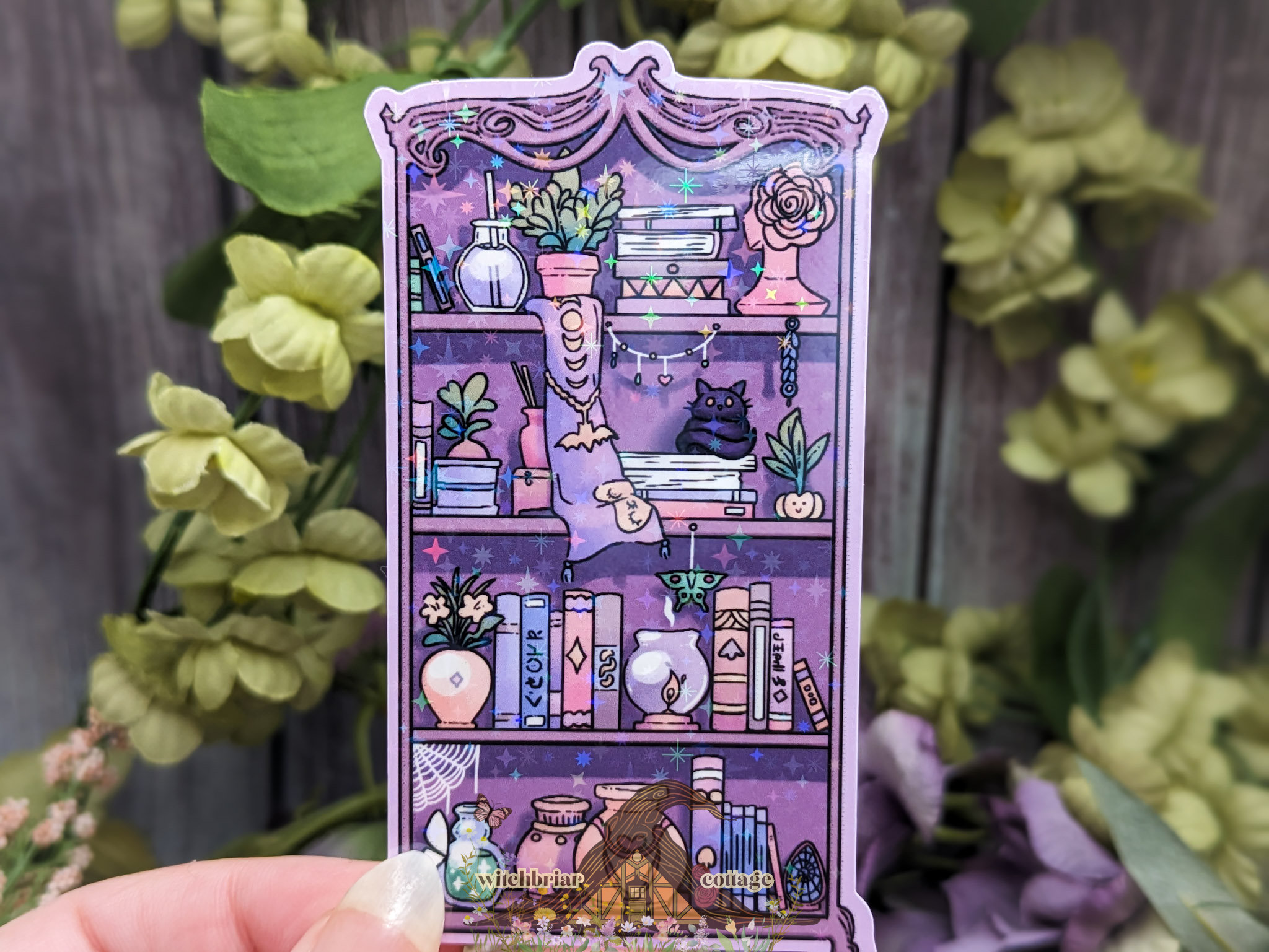 Witchy Bookshelf Sticker - Image 6