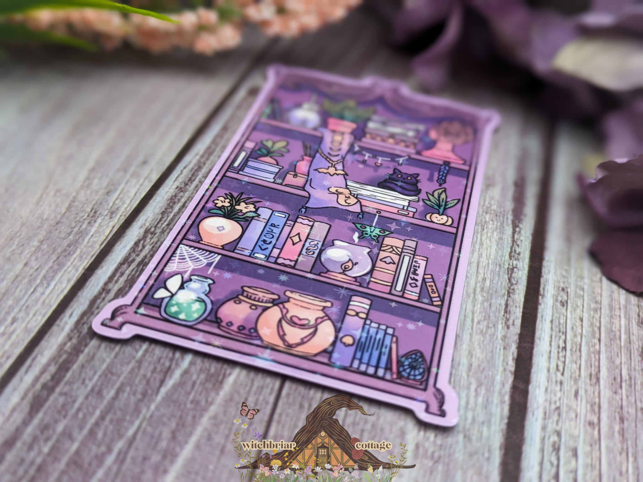 Witchy Bookshelf Sticker - Image 8
