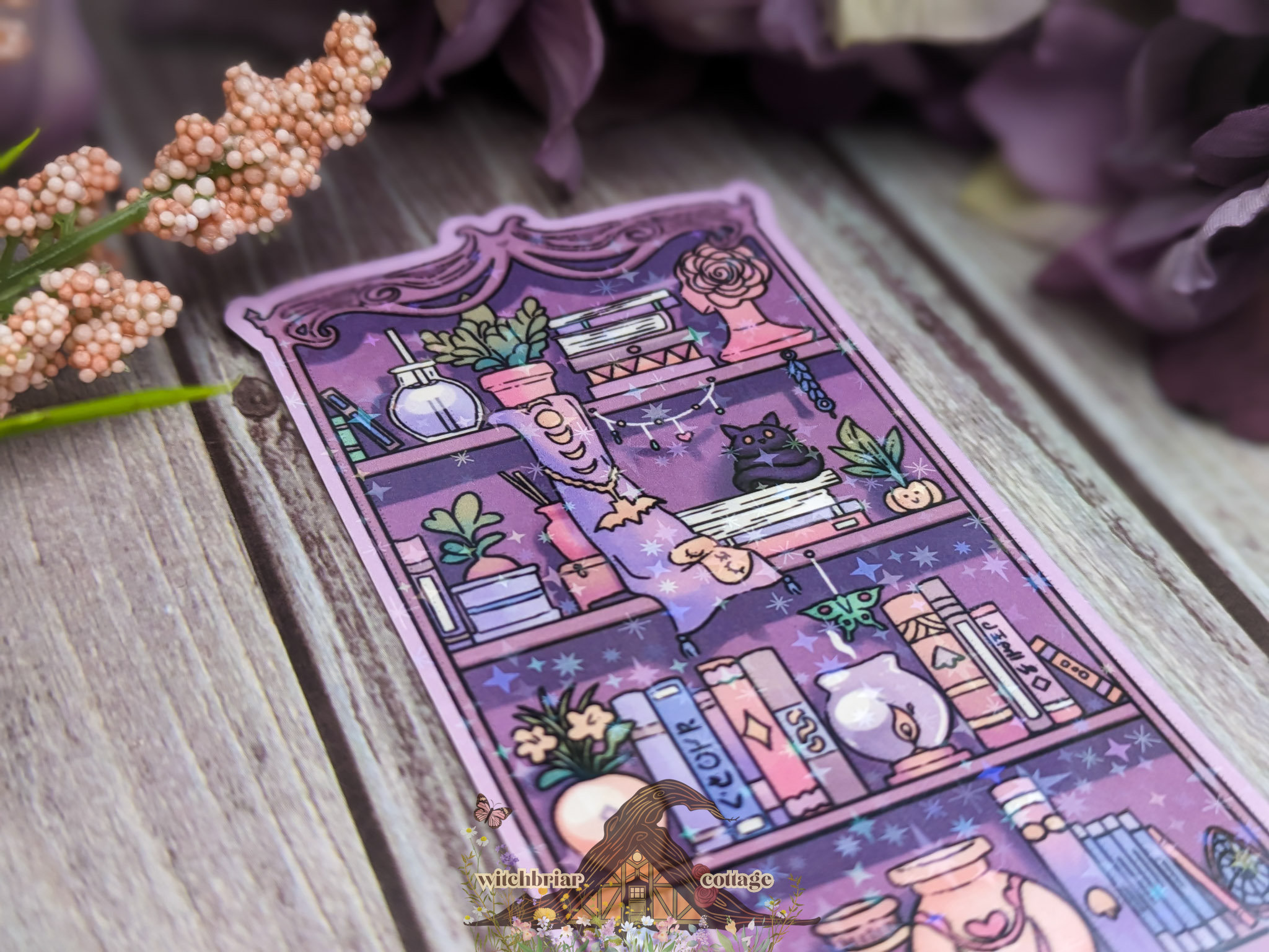 Witchy Bookshelf Sticker - Image 9