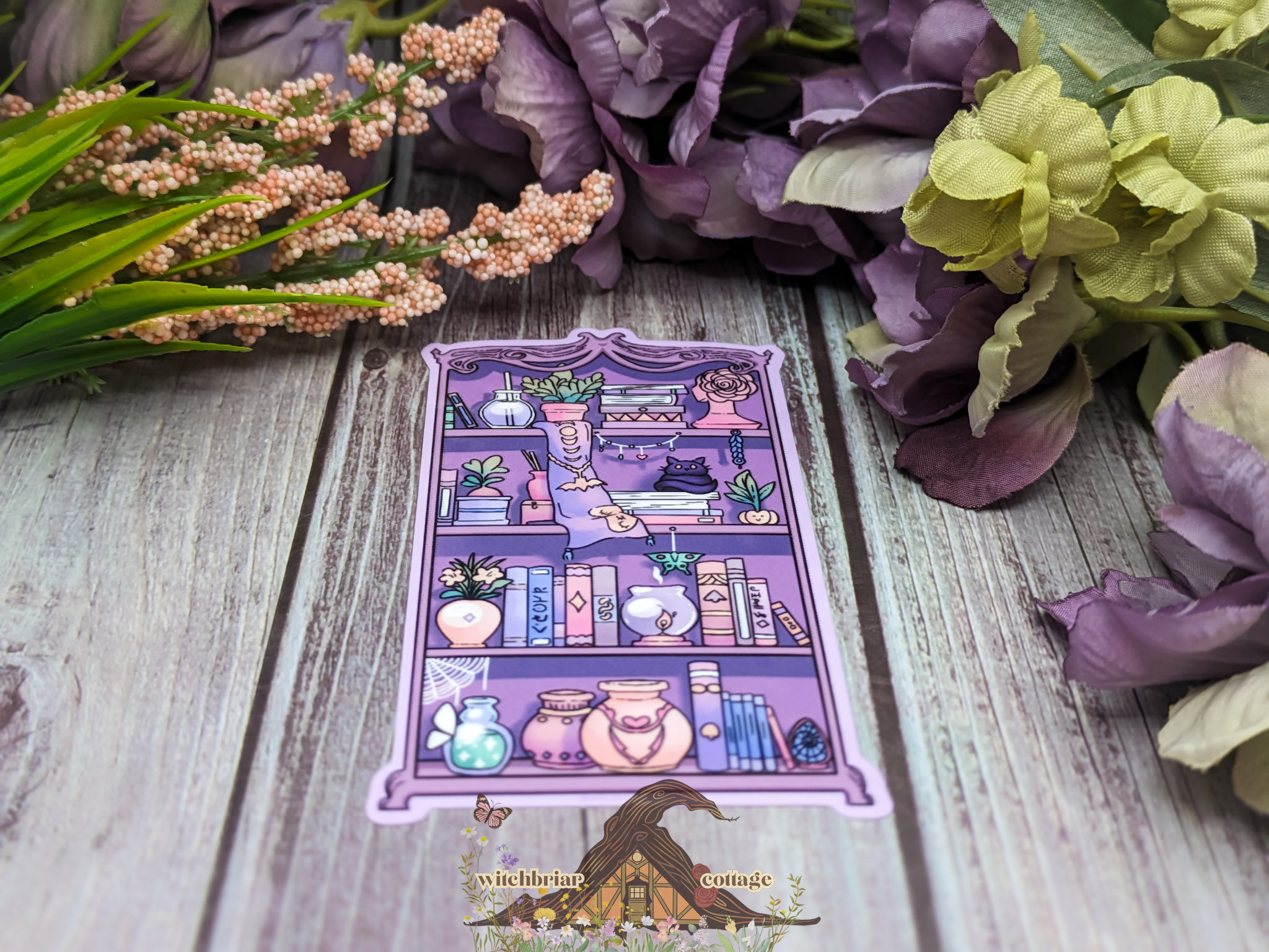Witchy Bookshelf Sticker - Image 15