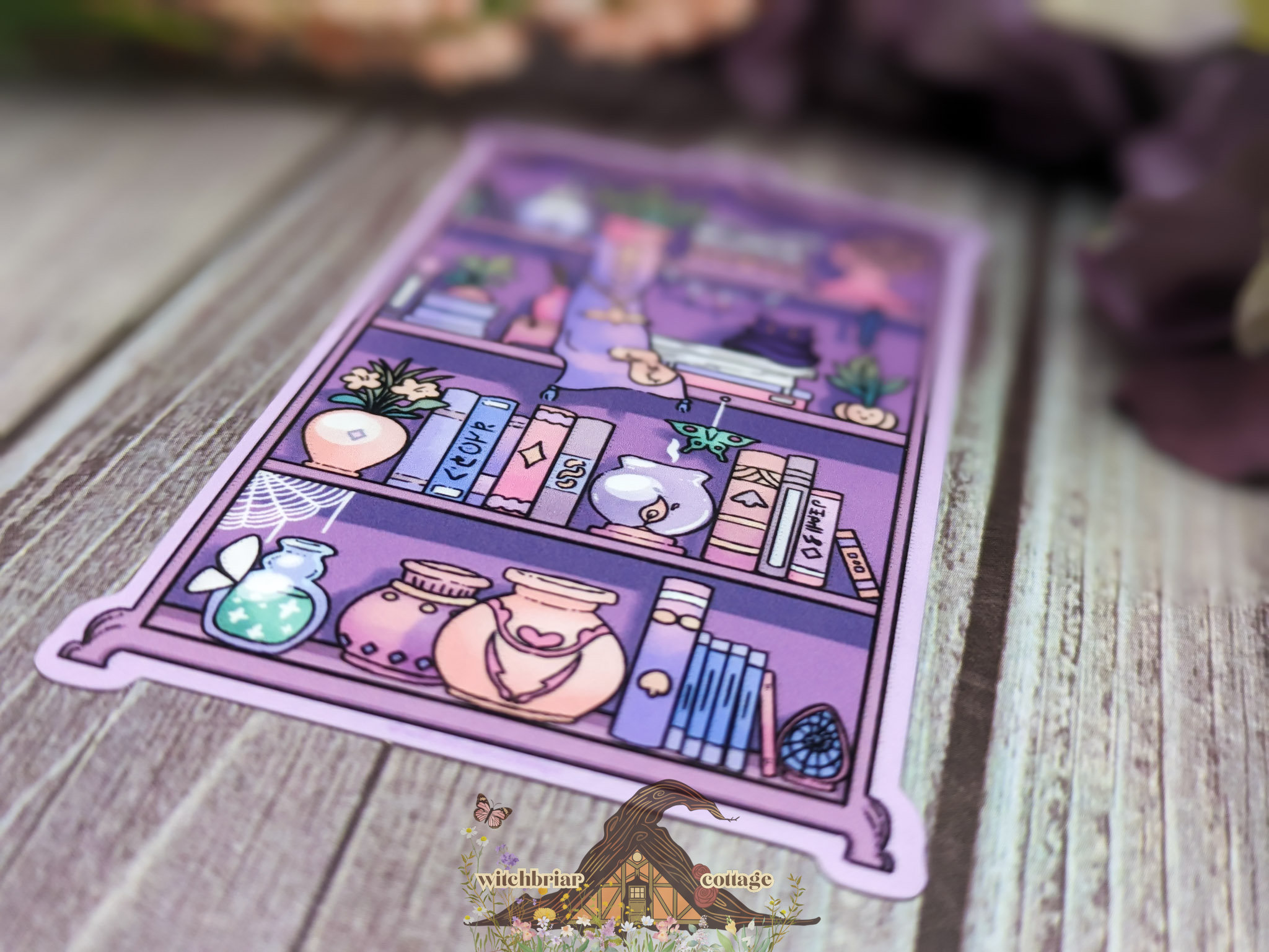 Witchy Bookshelf Sticker - Image 16